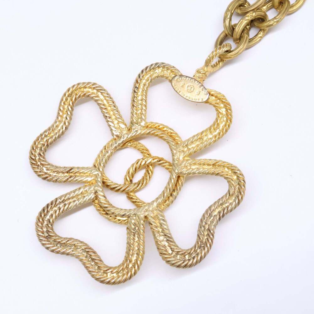 CHANEL Vintage Gold Logo Necklace - Picture 5 of 10